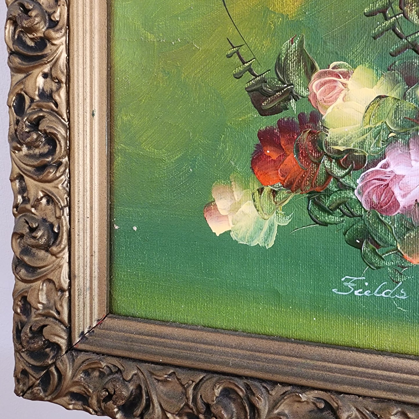 Hand Painted Floral Art