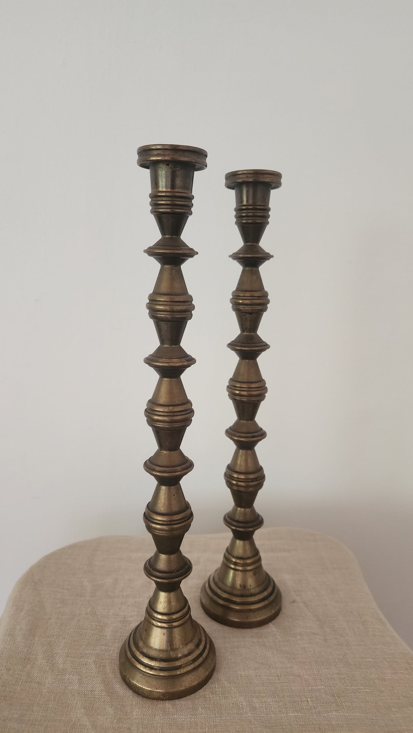 Heavy Brass Candleholders