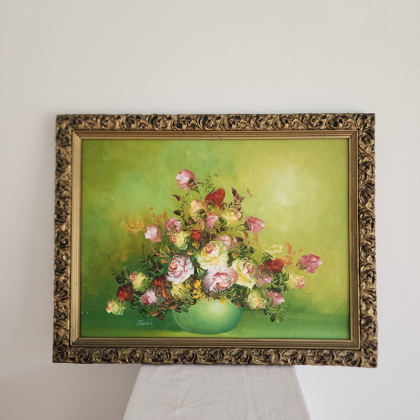 Hand Painted Floral Art