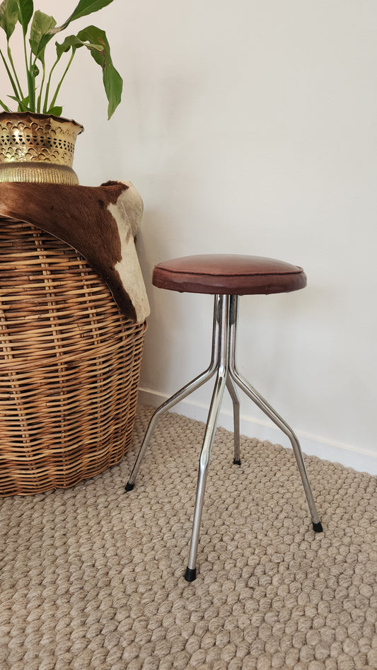 Vintage Industrial Laboratory / Workshop Stool
