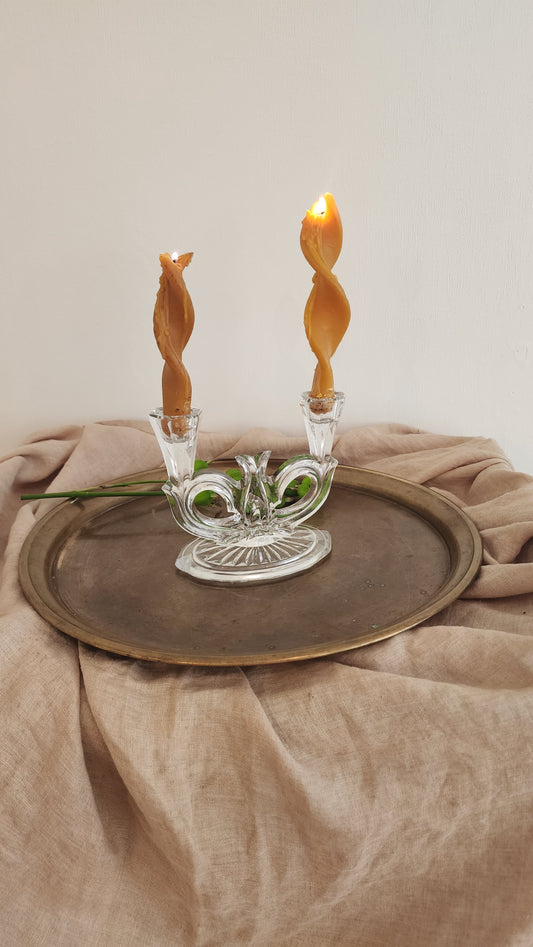 Glass Candelabra