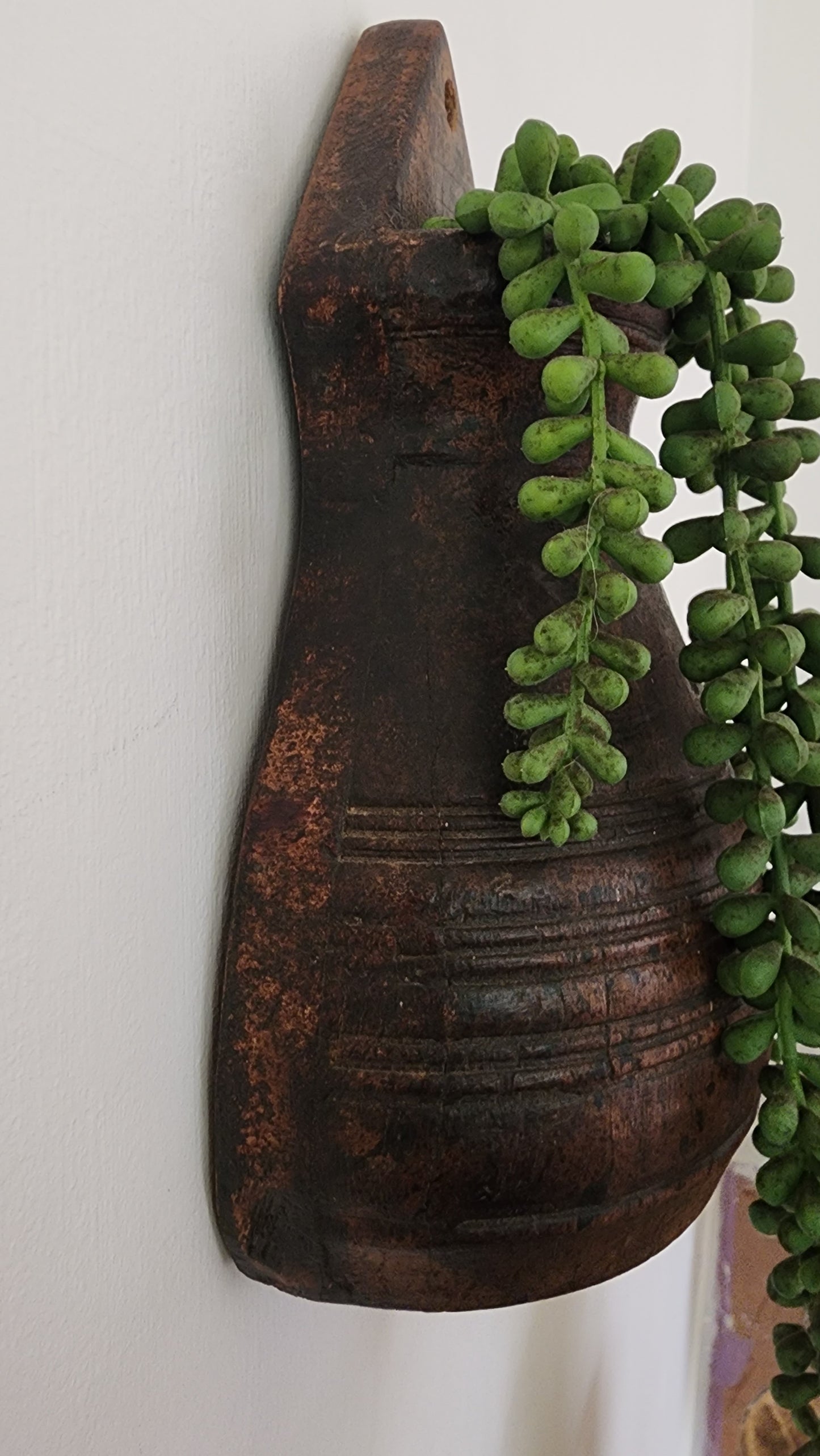 Wooden Wall Vase