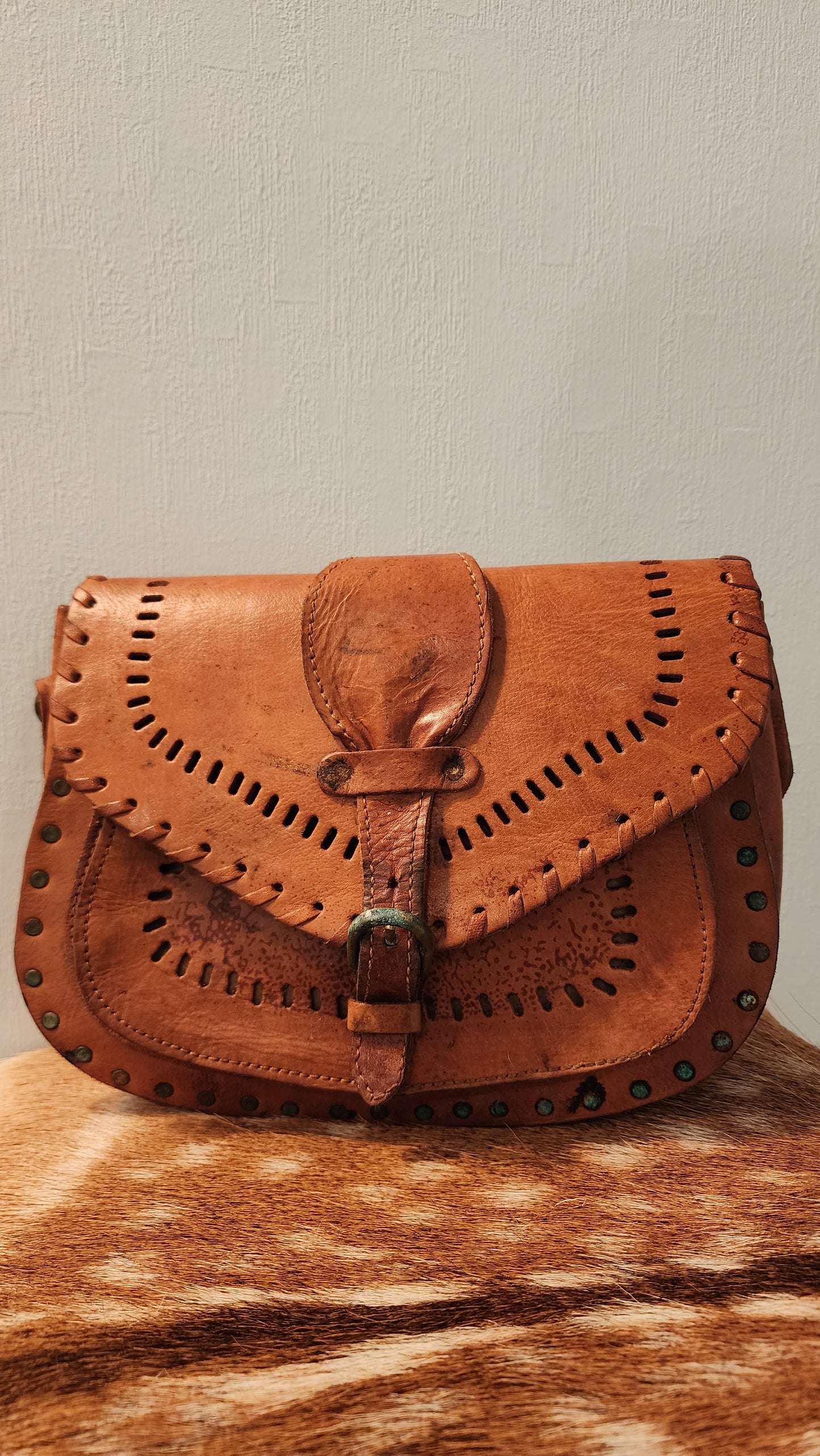 Tooled Leather Bag