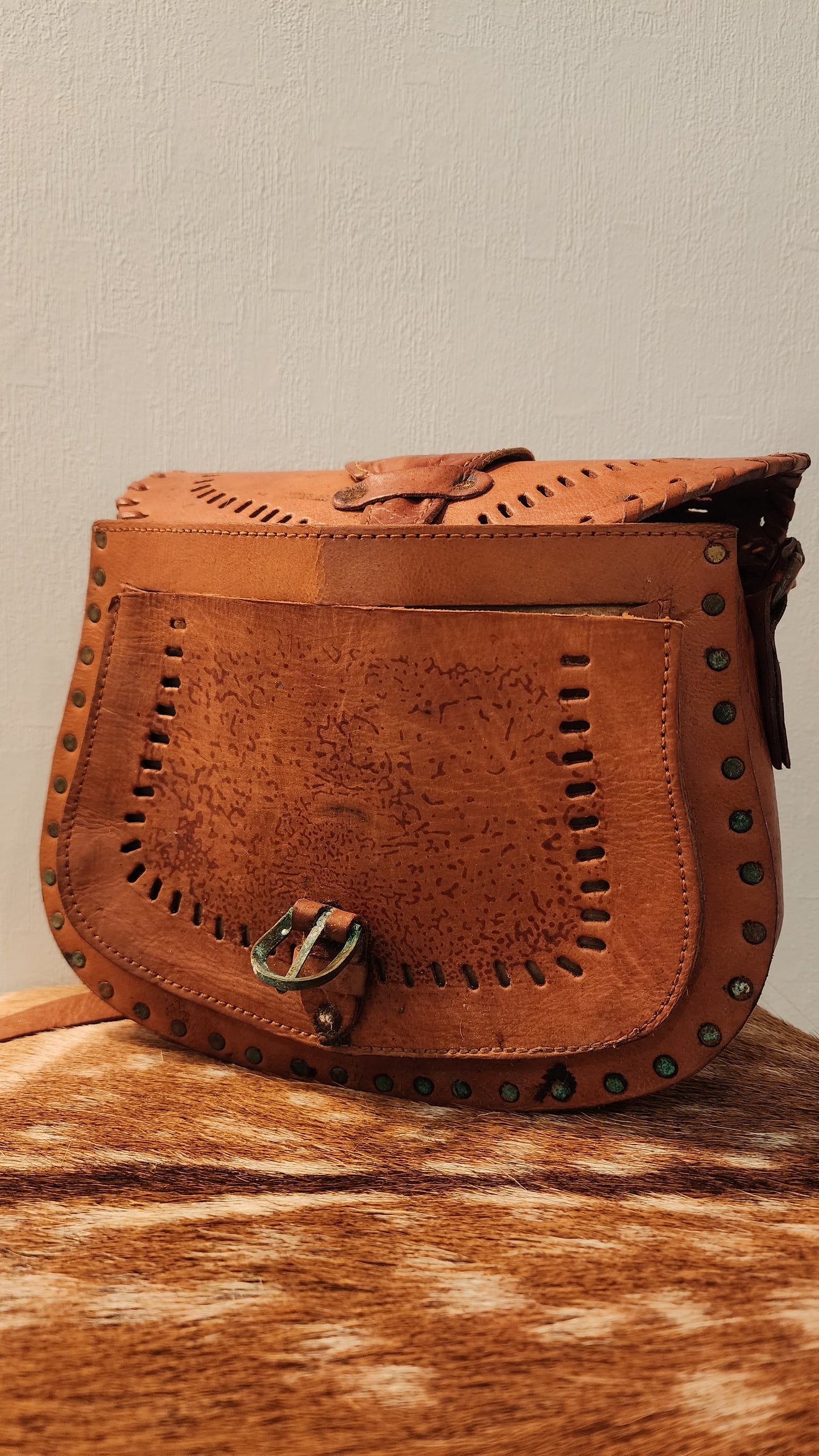 Tooled Leather Bag