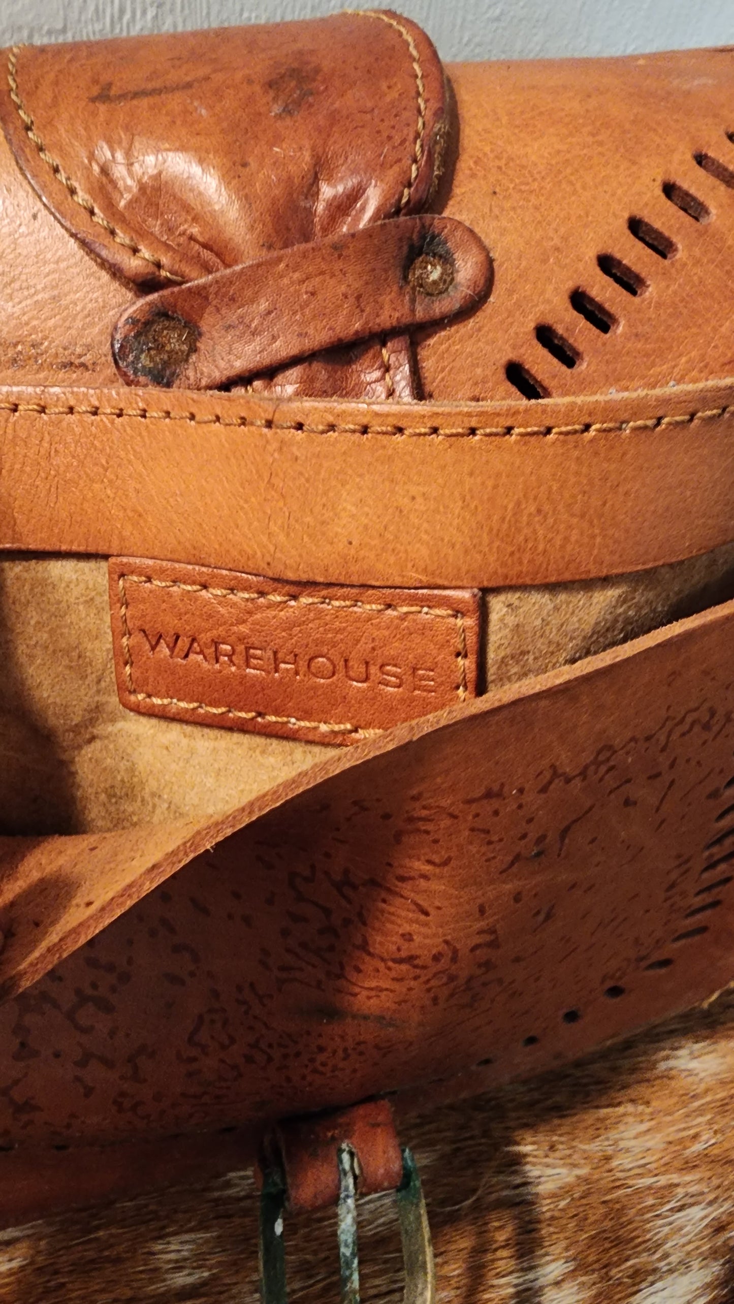 Tooled Leather Bag