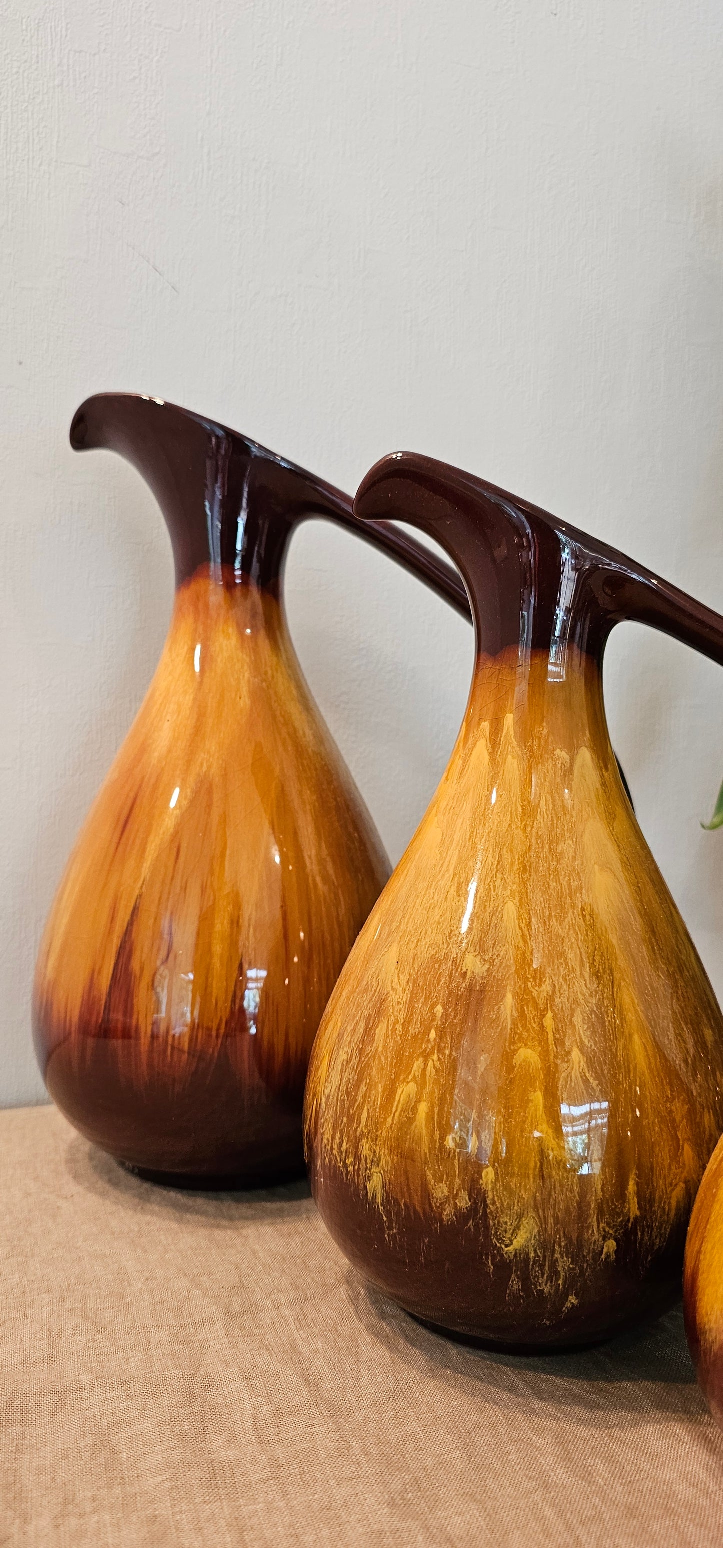 Three Blue Mountain Pottery Pitchers