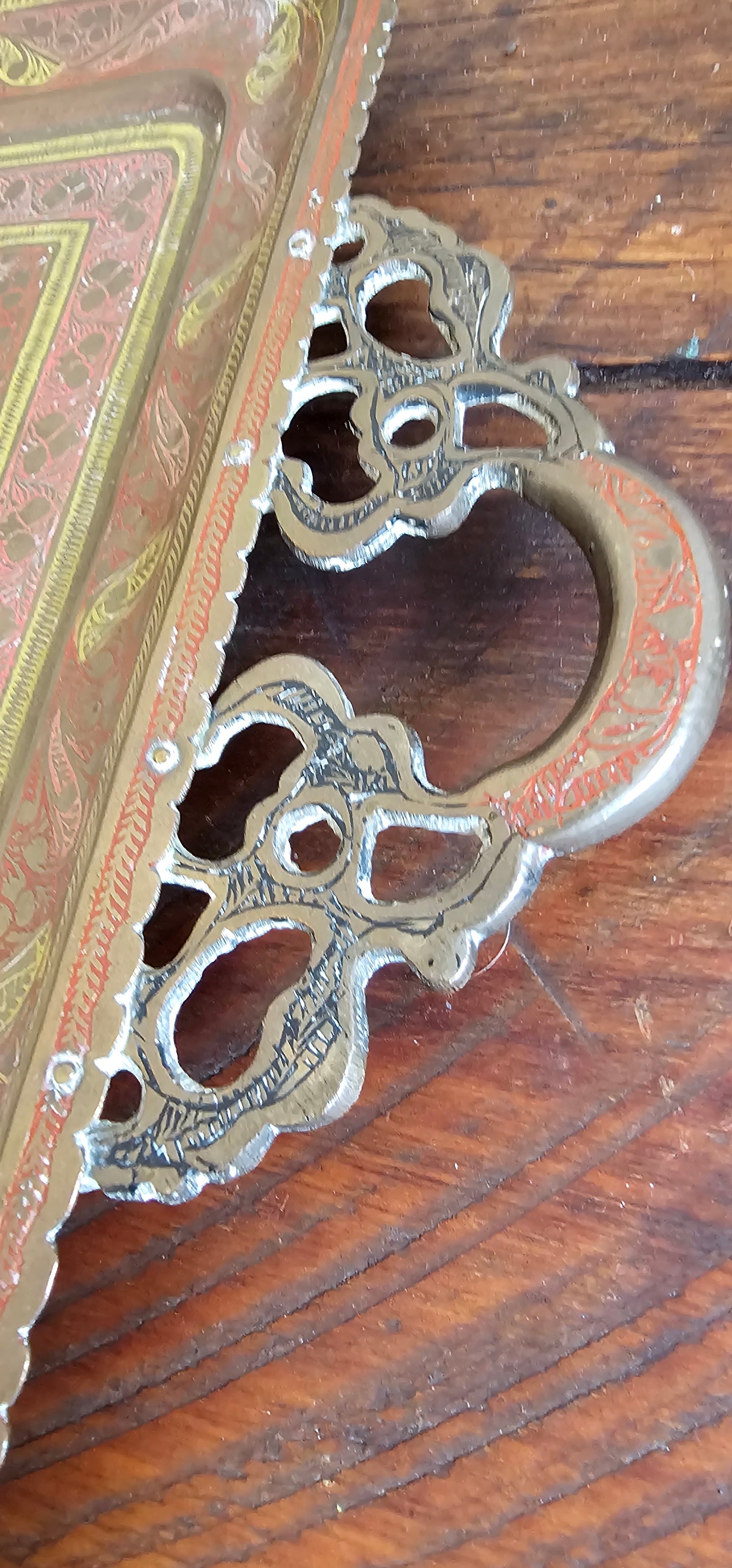 Brass Enamelled Tray