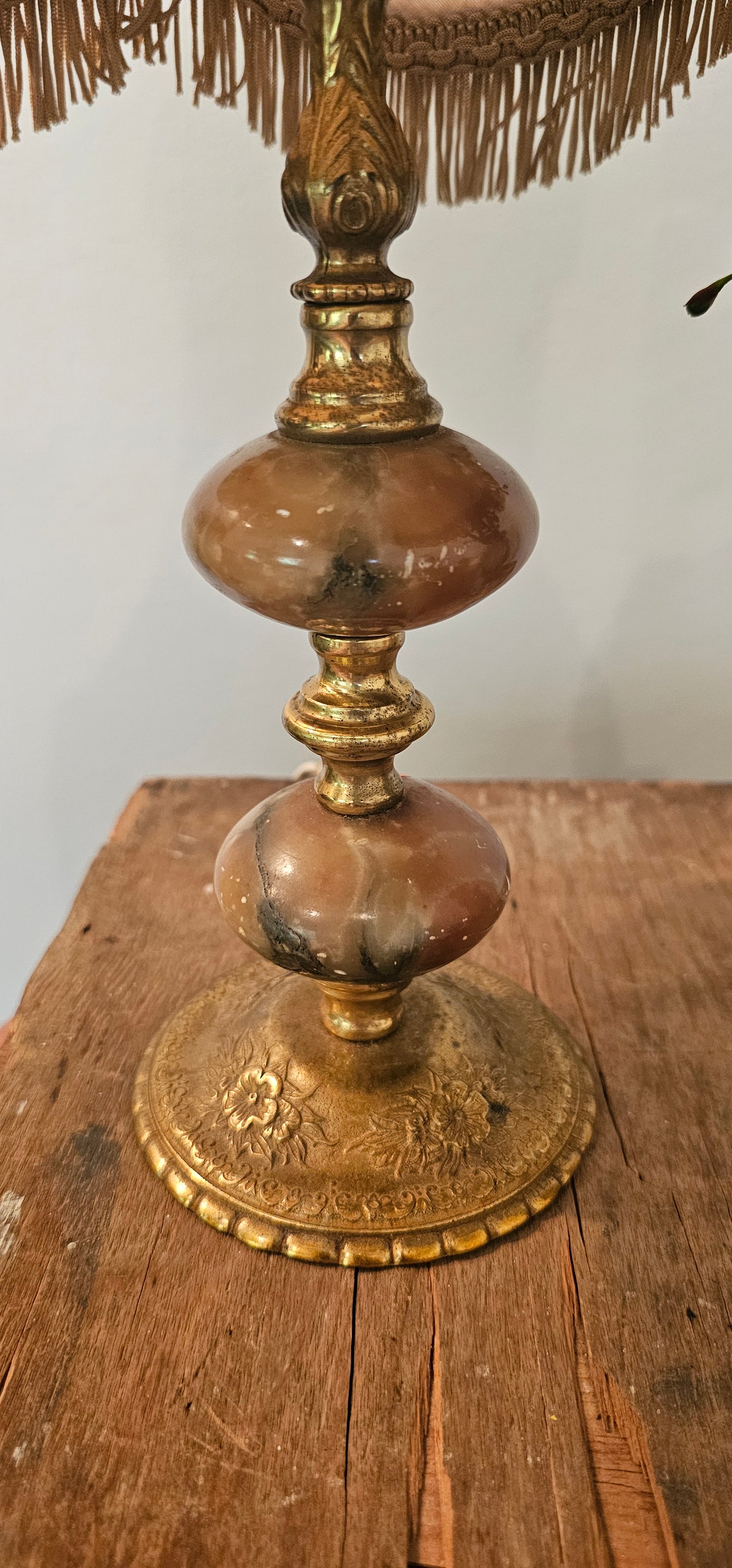 Brass & Onxy Vintage Lamp