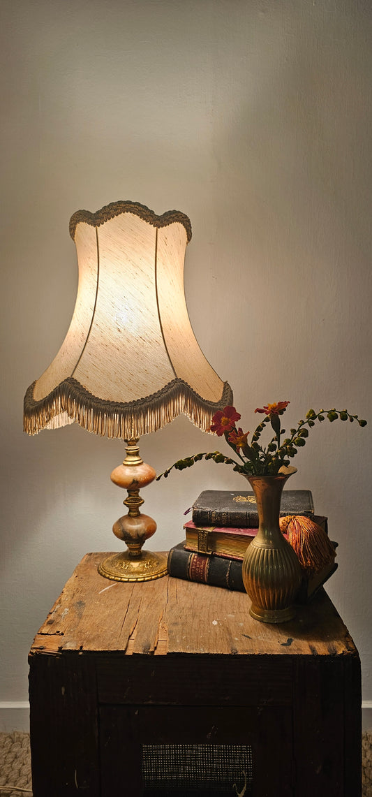 Brass & Onxy Vintage Lamp